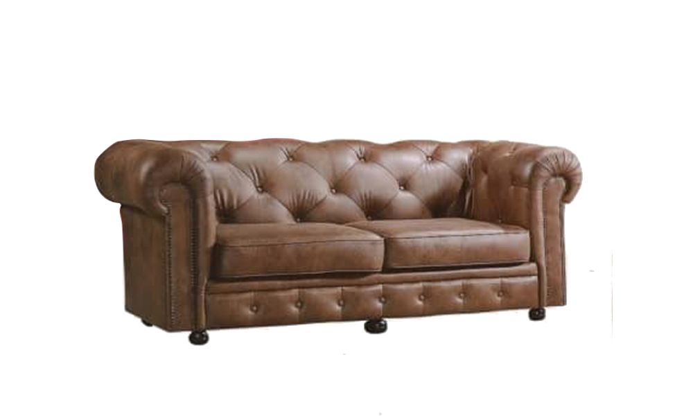 Modern chesterfield sofa in brown 