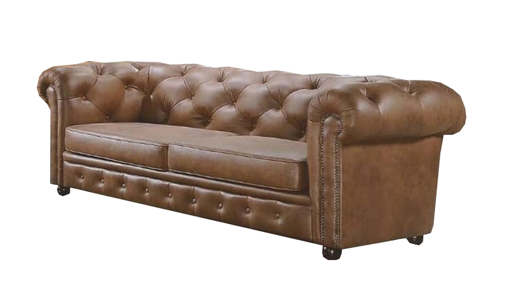 Best chesterfield leather office sofa in Brown