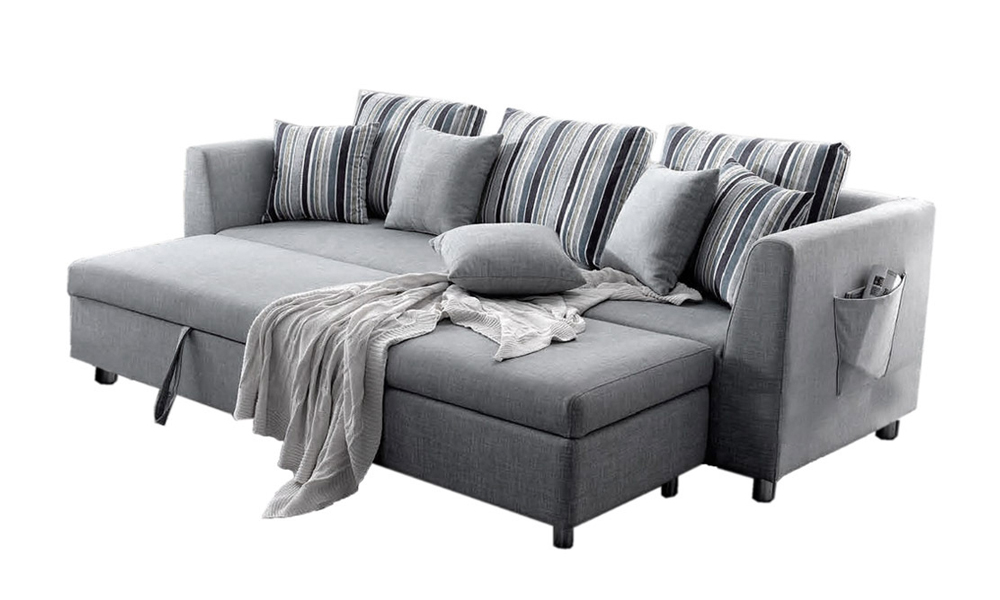 Convertible sofa bed in Grey