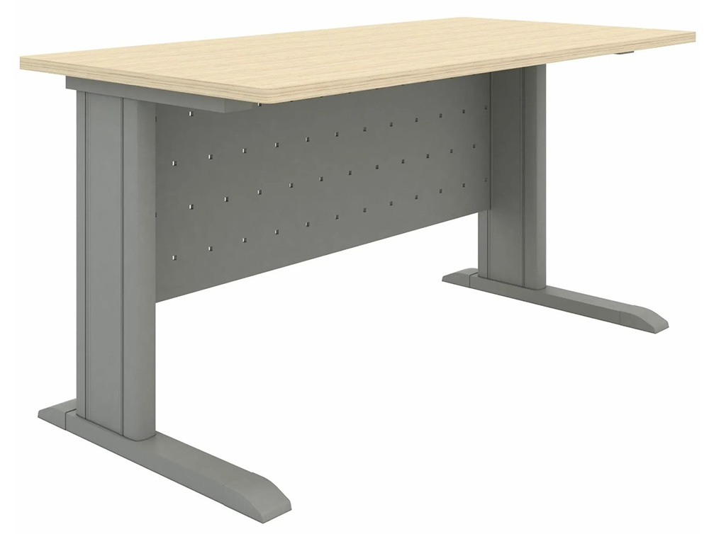 Mid-Modern Style Office Table with Aluminium Frame
