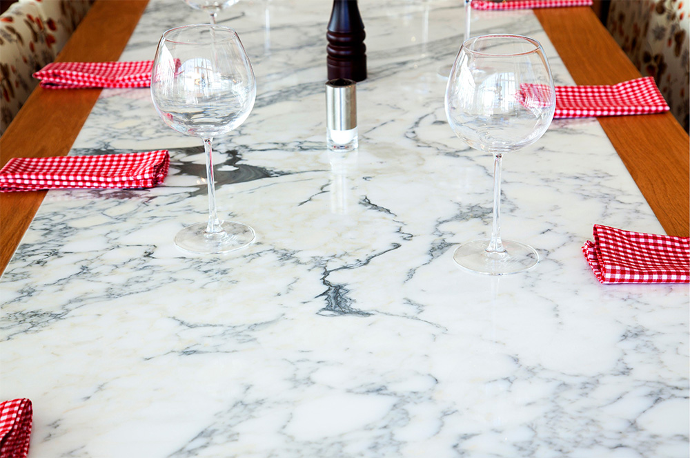 marble dining top