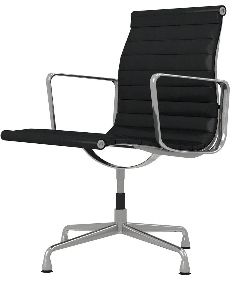 eames style pu leather low back executive office chair 