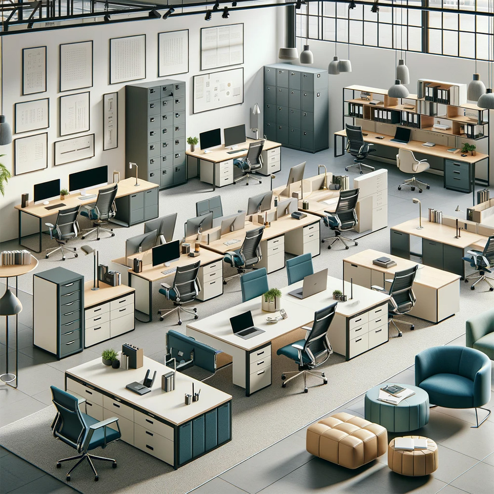 office furnitures designed for commercial use that features durability and practicality