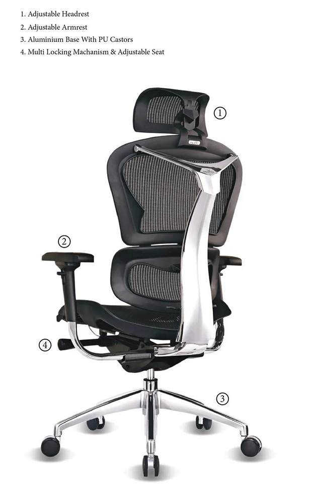 ergonomic office chair with adjustable features
