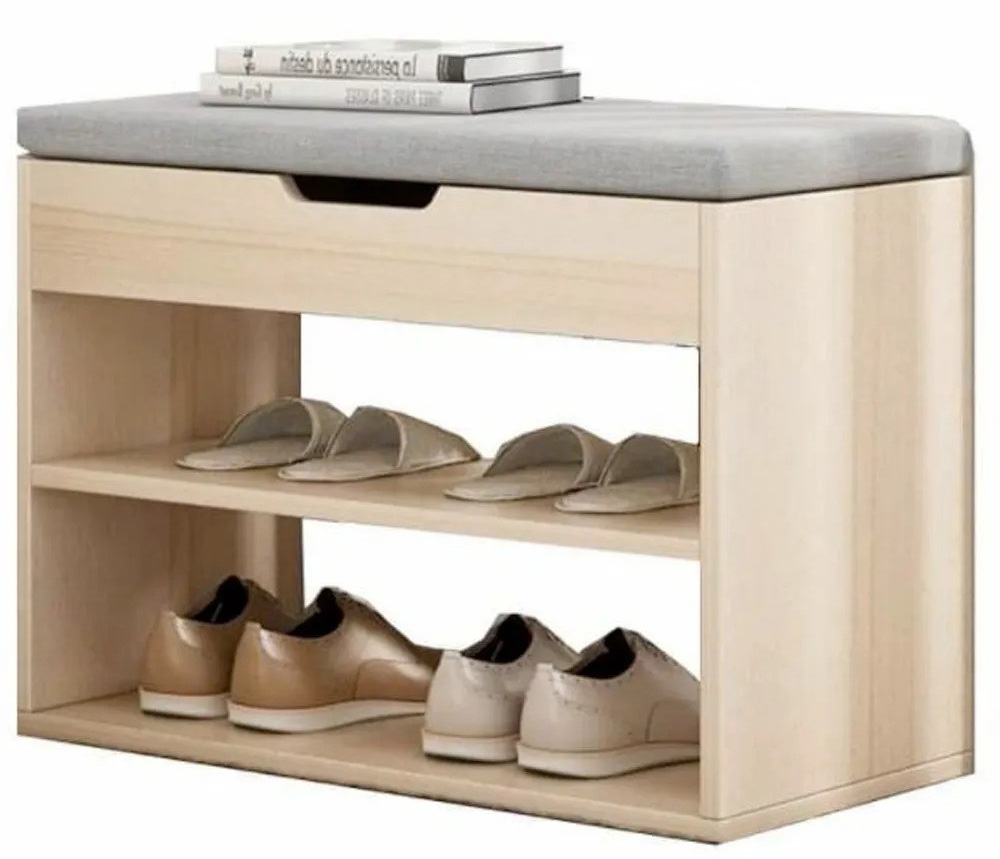minimalist style shoe cabinet with bench seating and storage