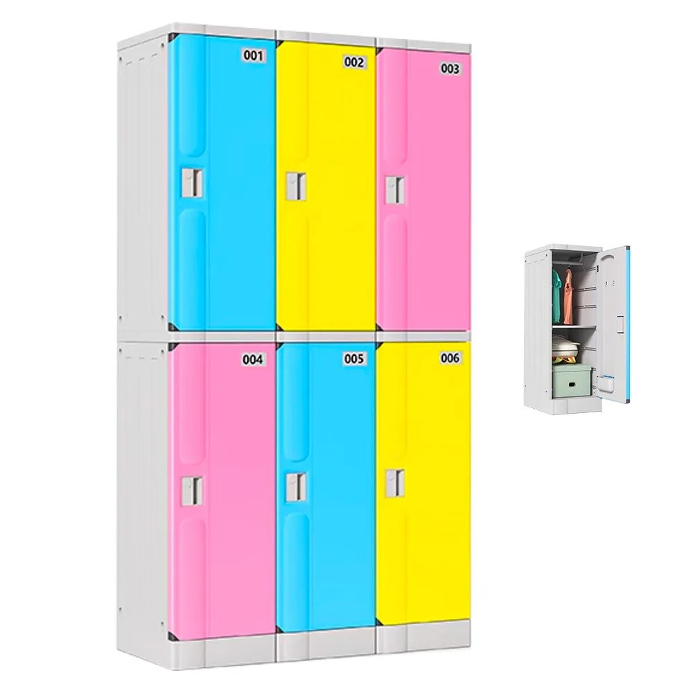 Colourful ABS plastic lockers to use in office