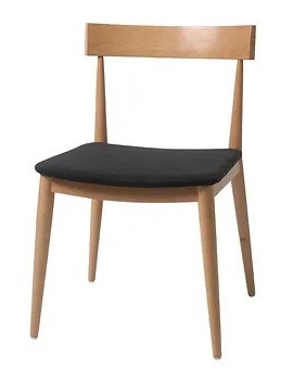 a wooden dining chair for cafe adnd restaurant
