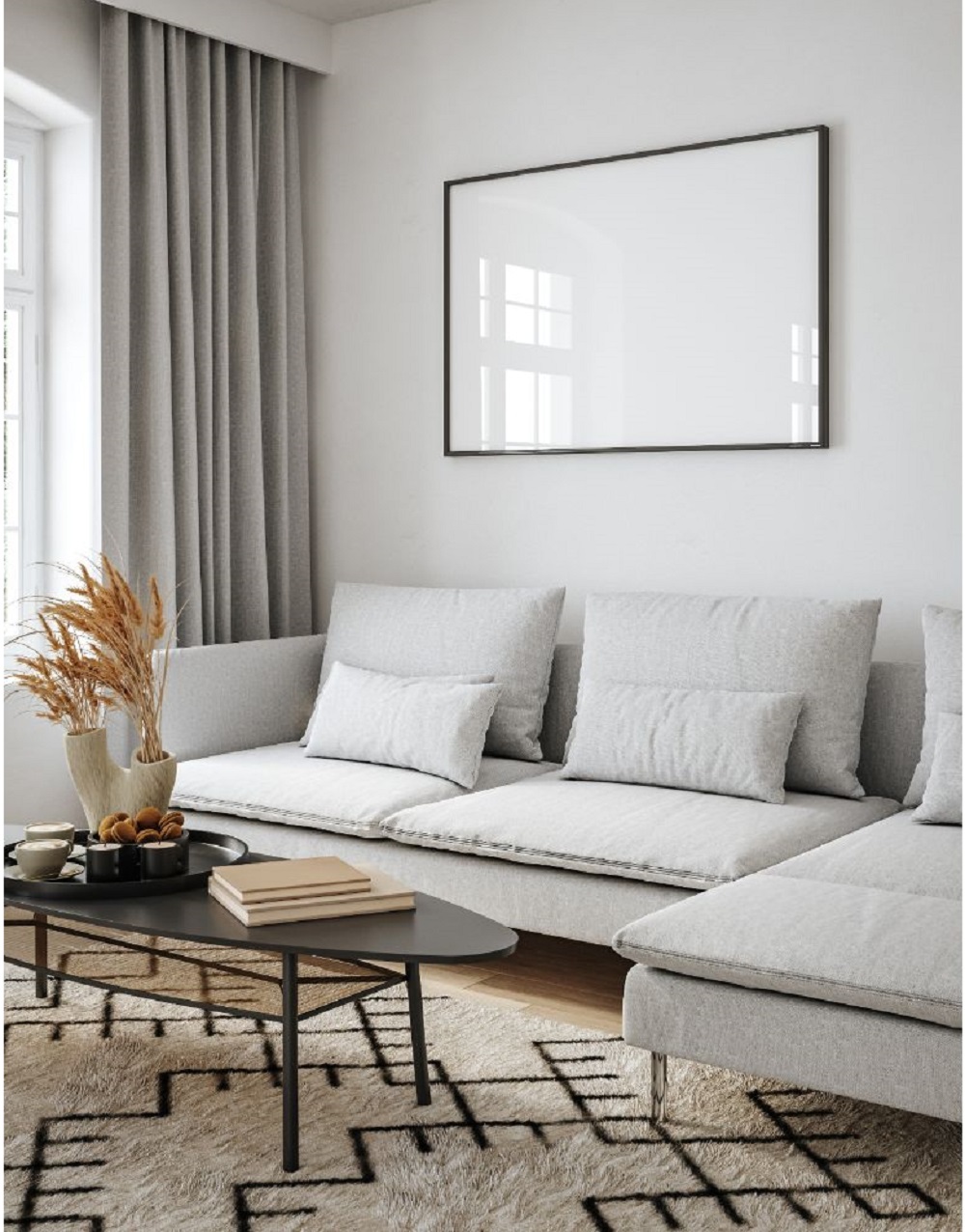 Scandi Chic L-Shaped Sofa