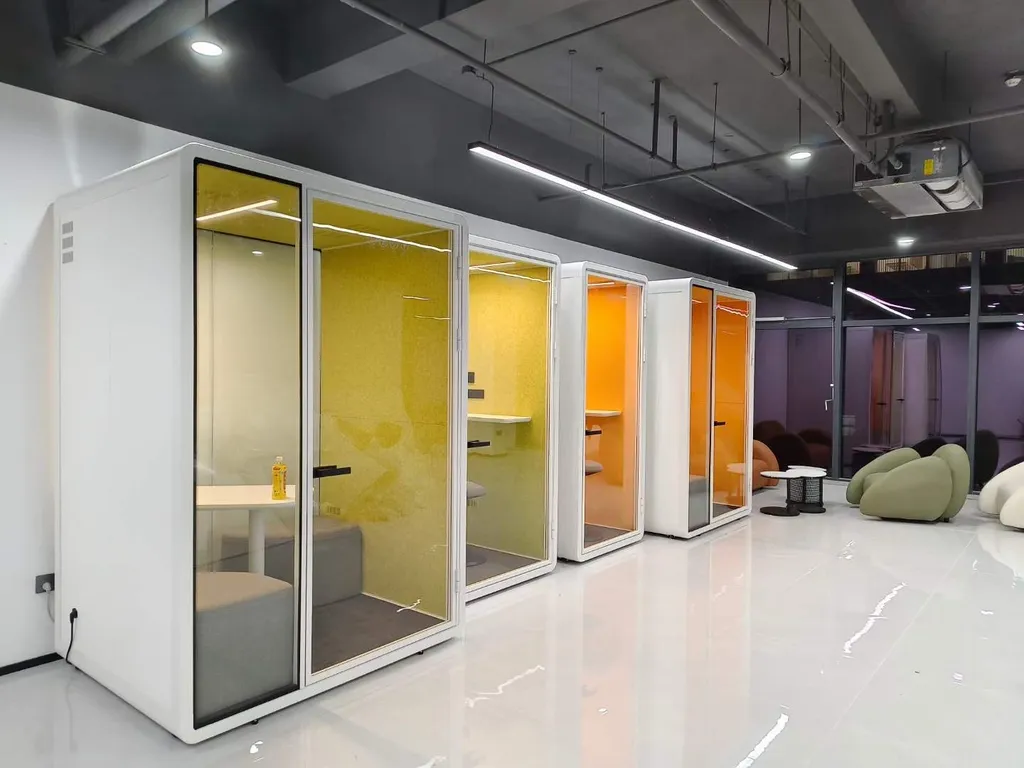 Private meeting pods help optimize office space in Kuala Lumpur