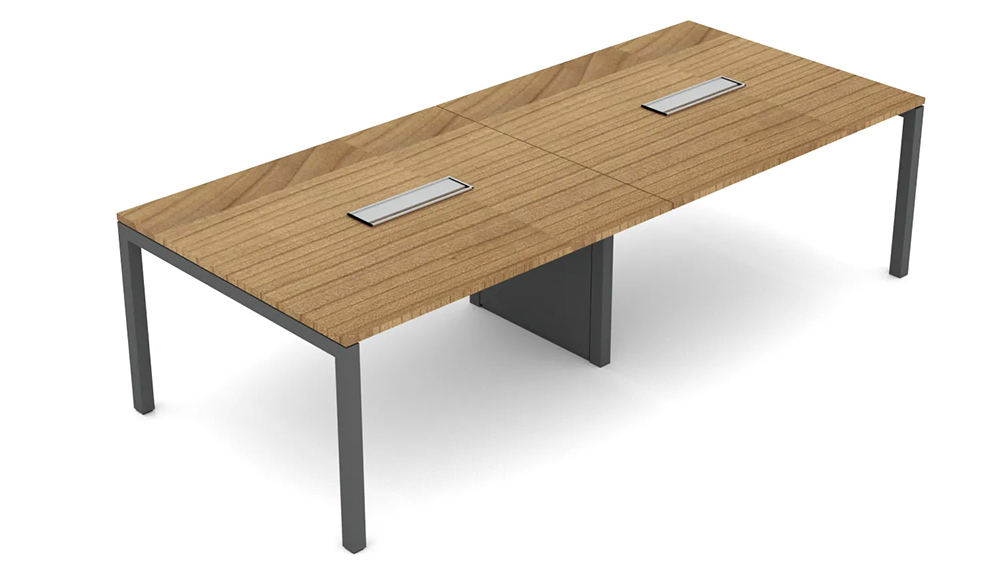 wooden rectangle 8 pax meeting table for offices in kuala lumpur