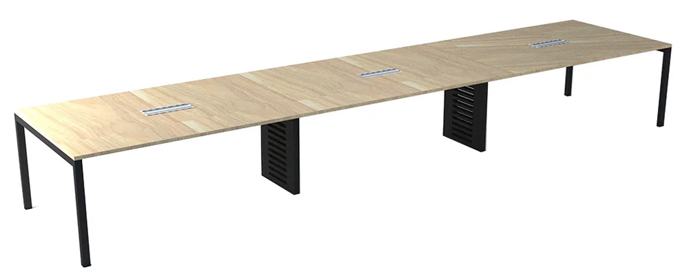 8 pax walnut colour wooden meeting table