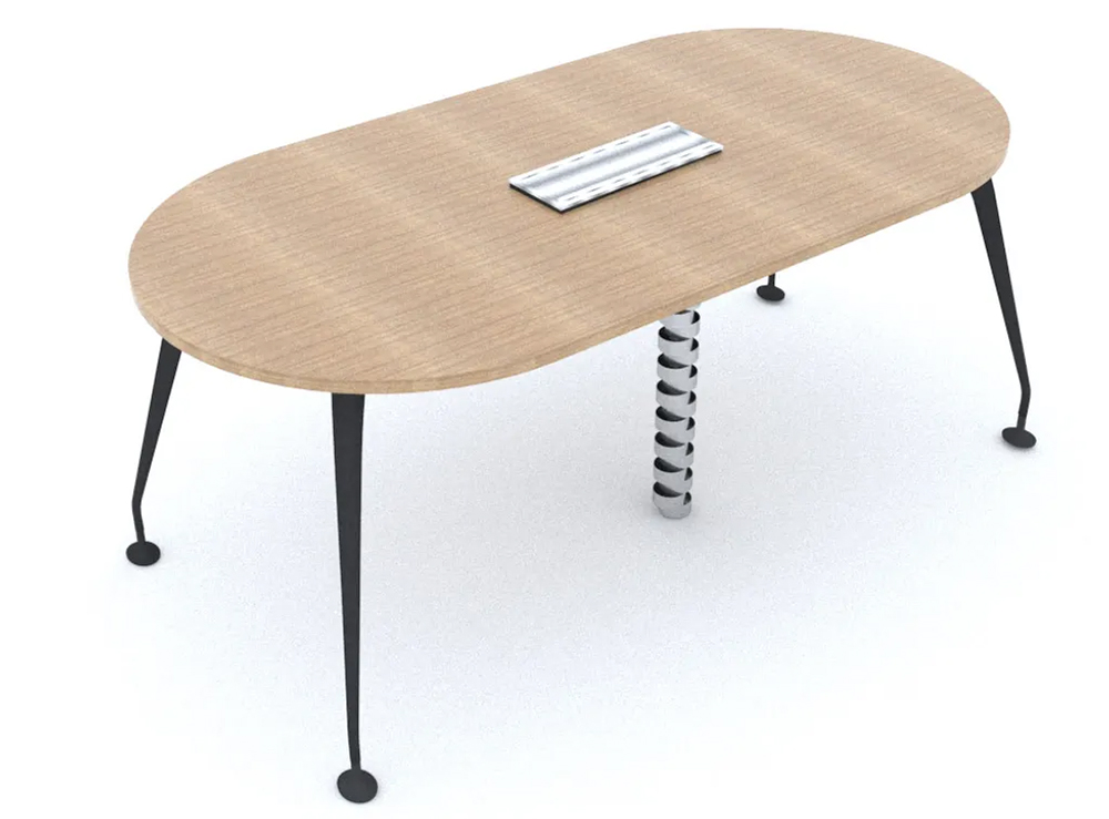 4 pax meeting table with wire box and wire trunk for offices in kuala lumpur