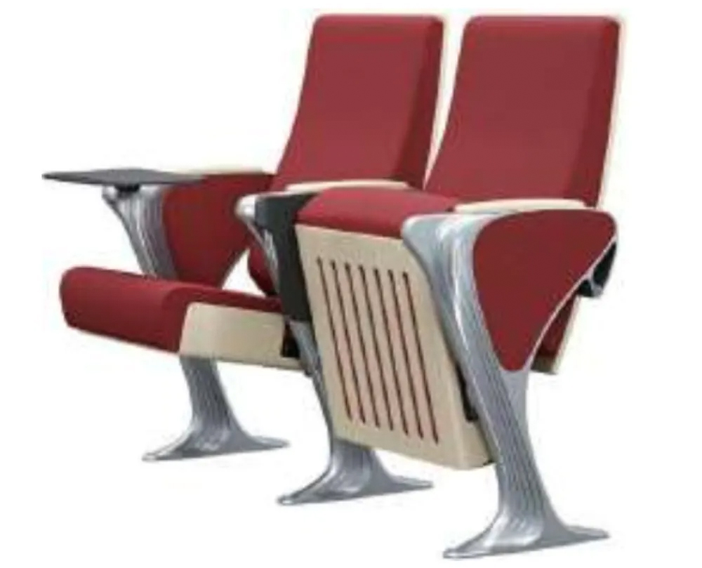 red auditorium chair with foldable table for university in kuala lumpur