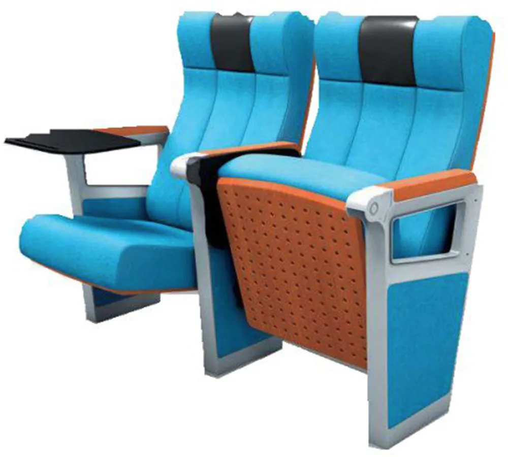 modern ergonomic fabric cushion auditorium chair with padded headrest for universities in kuala lumpur