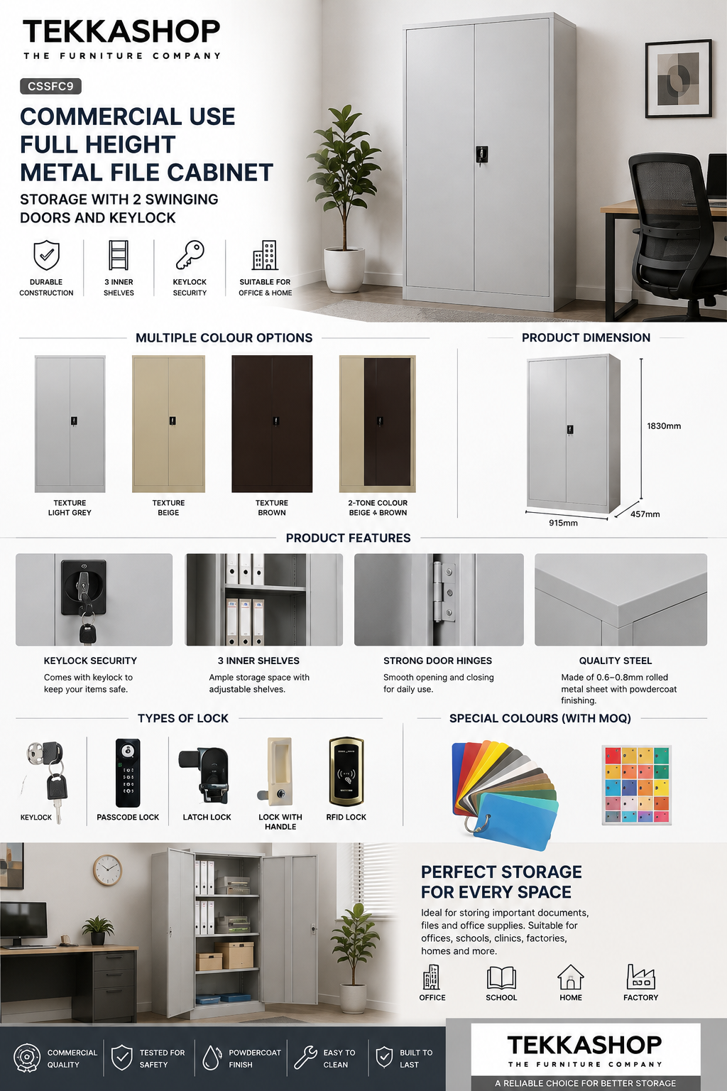 steel cabinets