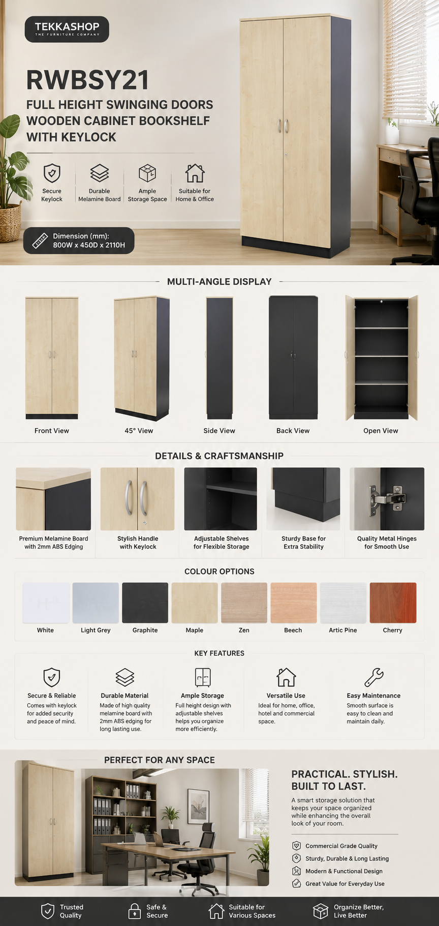 wood cabinets