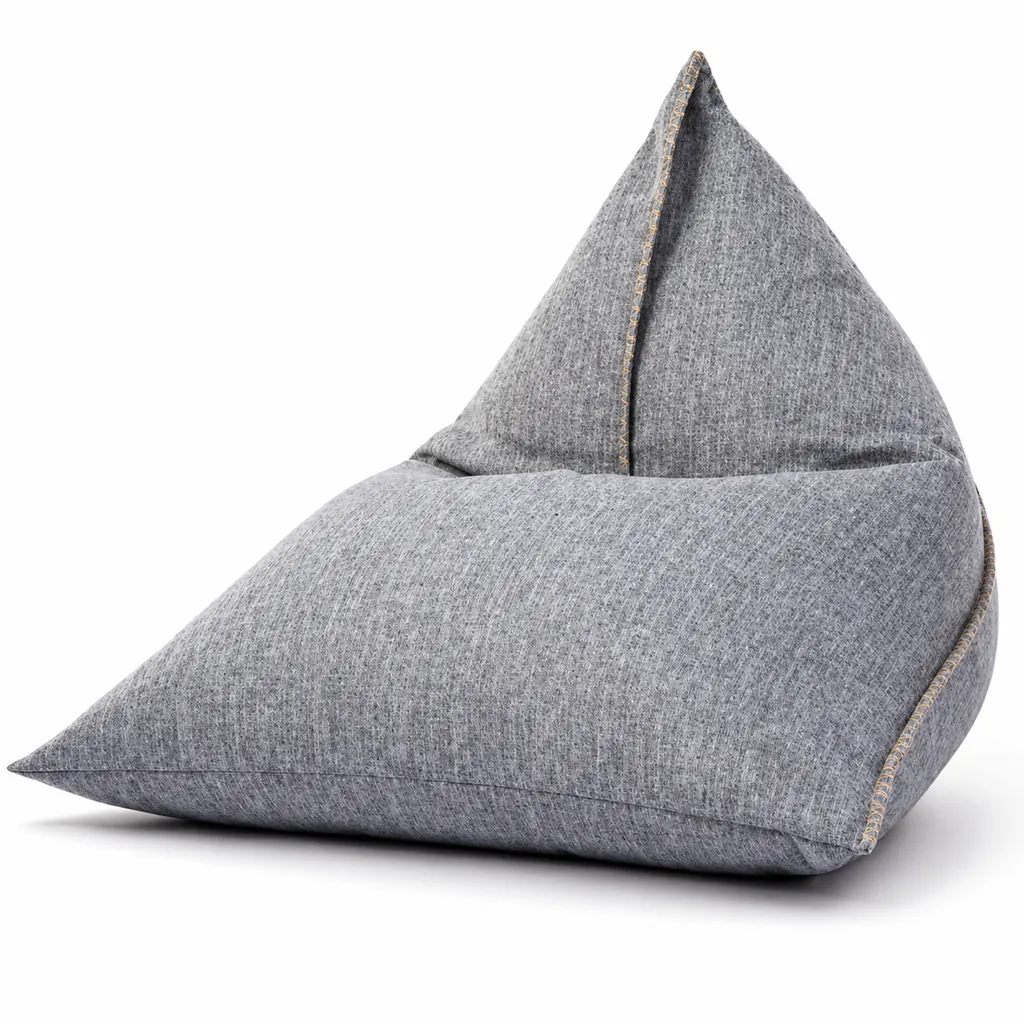 Triangle Pyramid Shaped PVC PU Fabric Cover Bean Bag