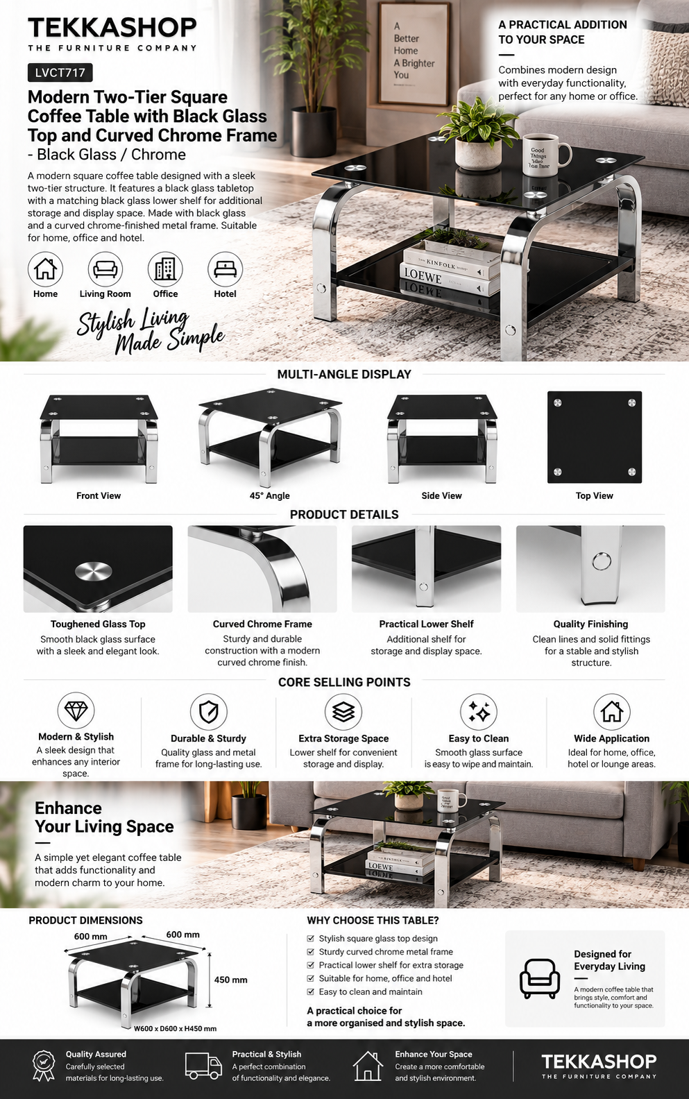 square coffee table