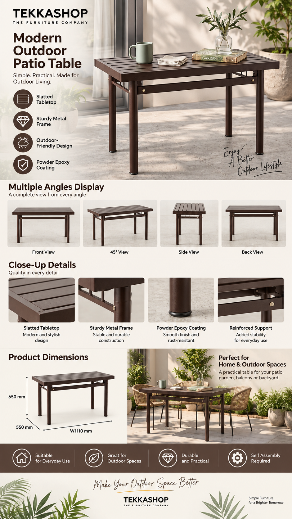 outdoor table