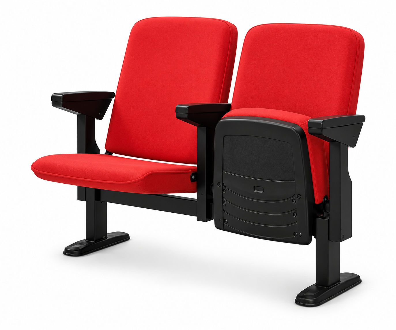 Tekkashop STAC6588 Theatre Style Fixed Auditorium Seating Chair Fabric Upholstered Lecture Hall Cinema Conference Seat (pre-order)