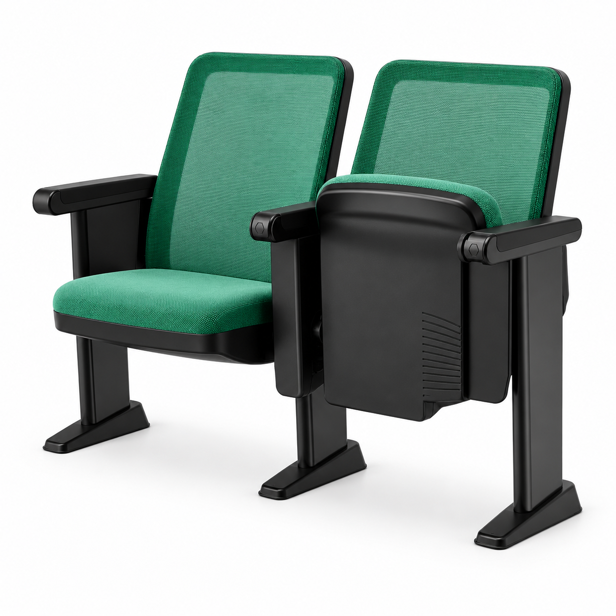 Tekkashop STAC1203 Contemporary Mesh Back Auditorium Seating Chair With Writing Tablet Training Room Lecture Hall Conference Seat (pre-order)
