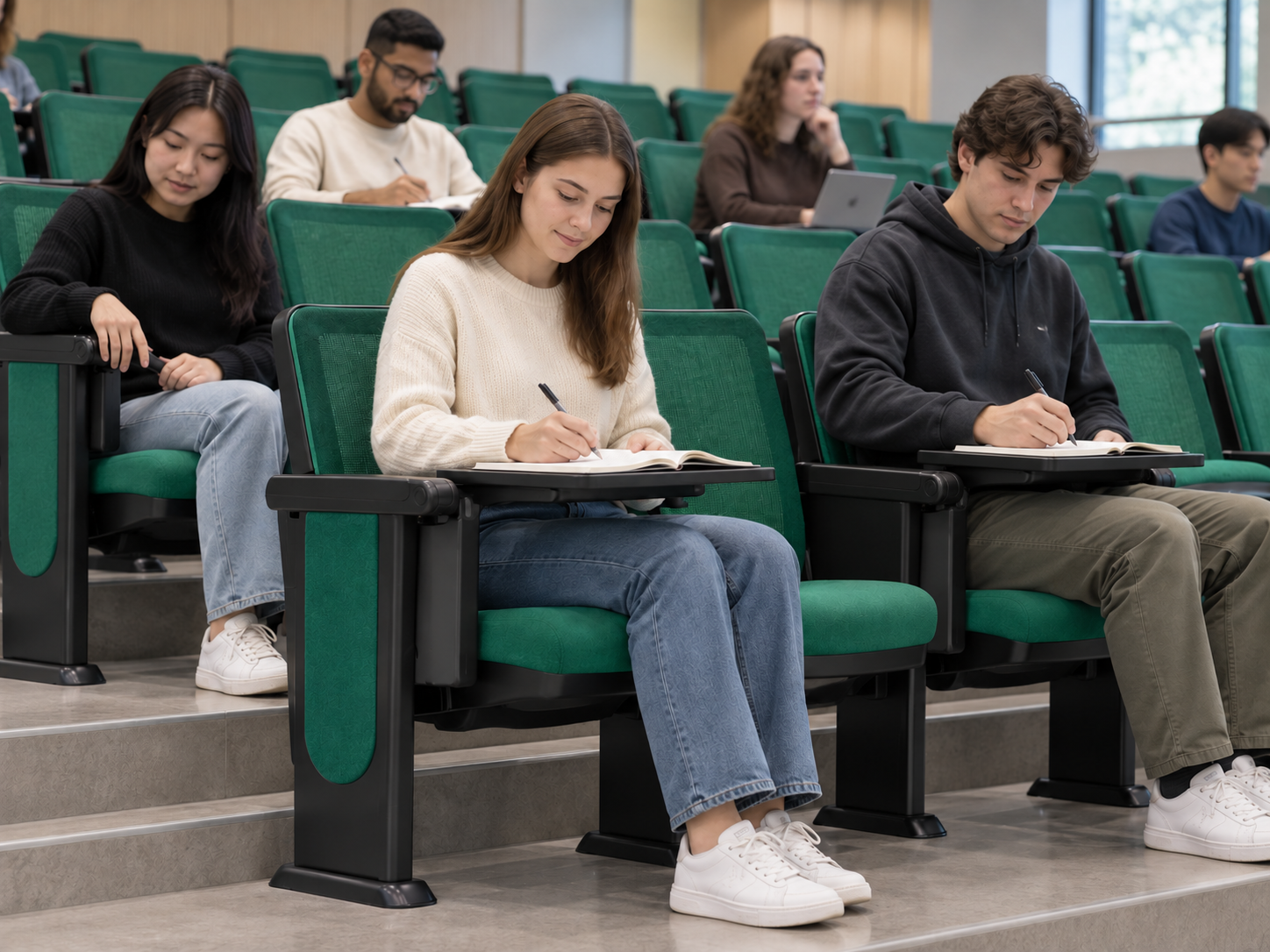 Testing writing-tablet usability for university lecture hall seating