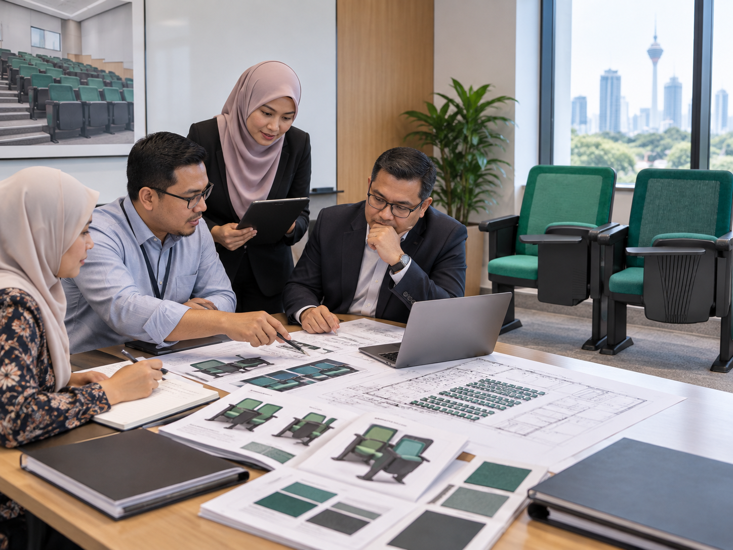 Lecture hall chair delivery planning for a university campus in Selangor