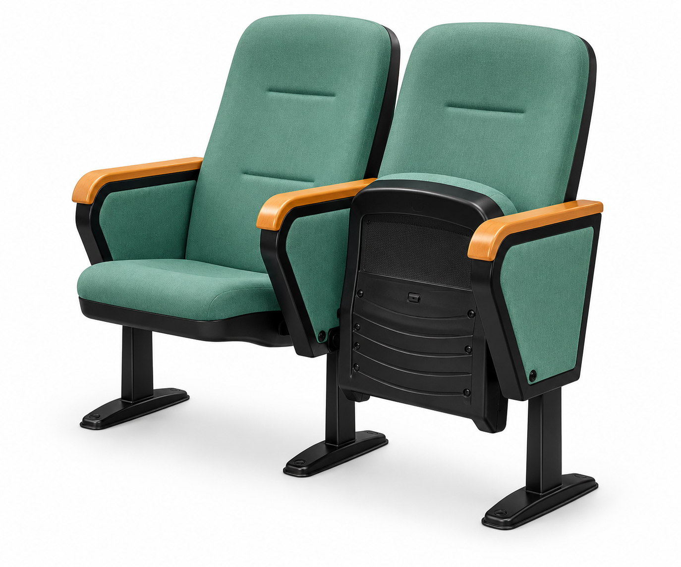 Tekkashop STAC4783 Modern Auditorium Seating Chair Fabric Upholstered Lecture Hall Conference Cinema Seat (pre-order)