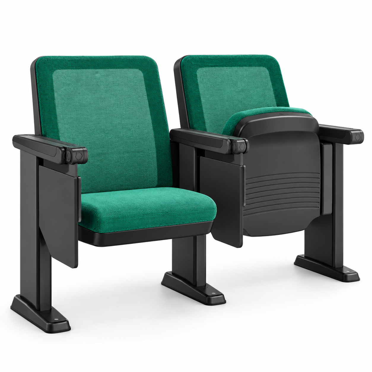 Tekkashop STAC1203 Contemporary Mesh Back Auditorium Seating Chair With Writing Tablet Training Room Lecture Hall Conference Seat (pre-order)