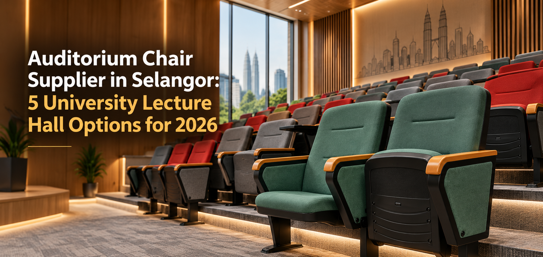 Auditorium Chair Supplier in Selangor: 5 University Lecture Hall Options