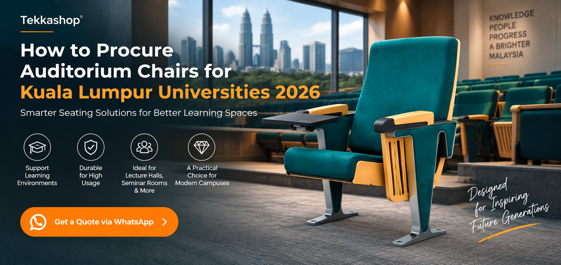 How to Procure Auditorium Chairs for Kuala Lumpur Universities 2026