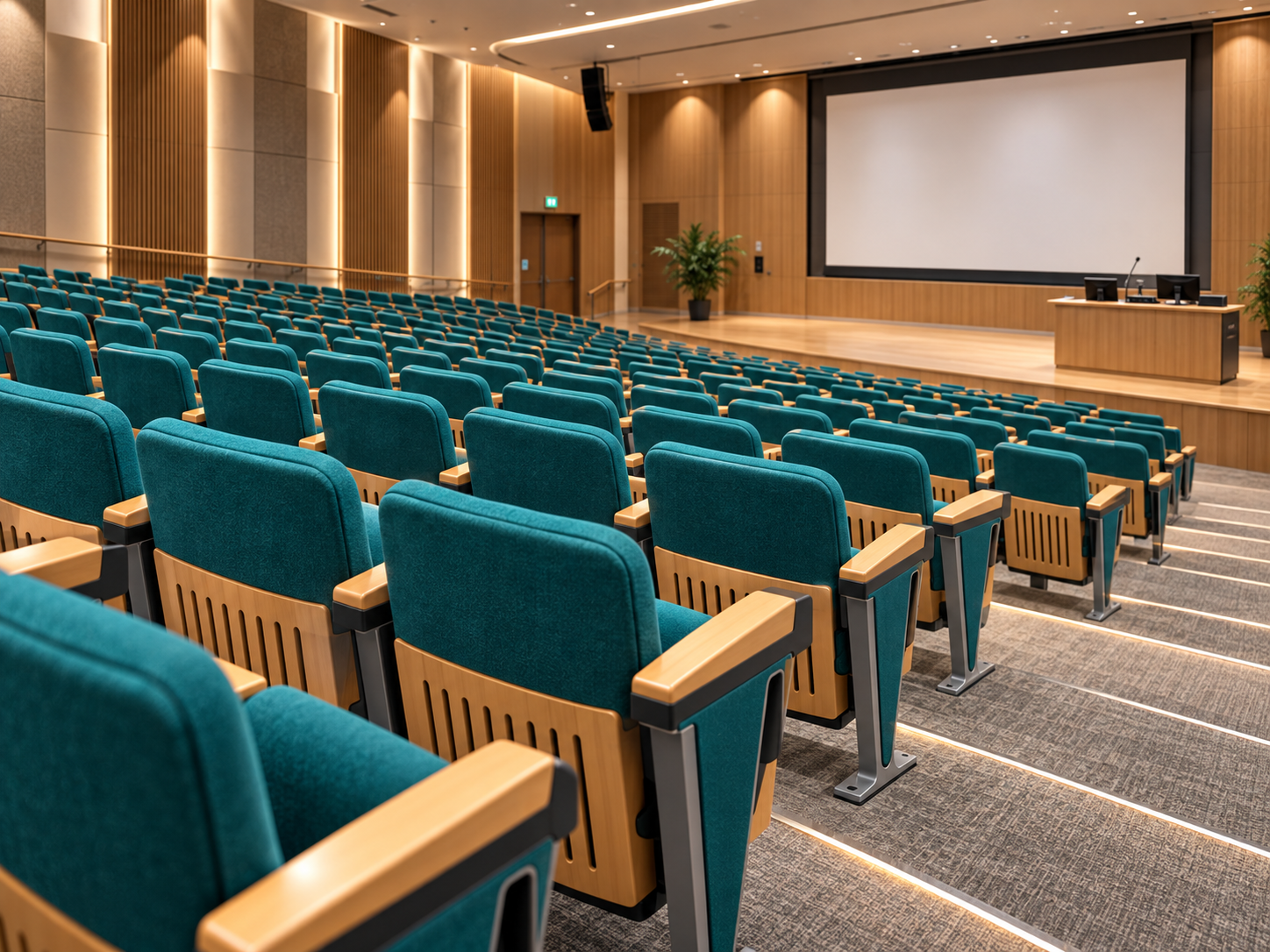 T- Frame Metal Auditorium Lecture Chair