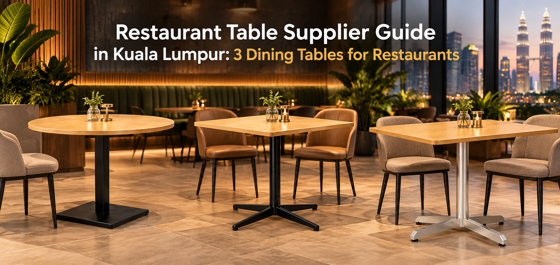 Restaurant Table Supplier Guide in Kuala Lumpur: 3 Dining Tables for Restaurants