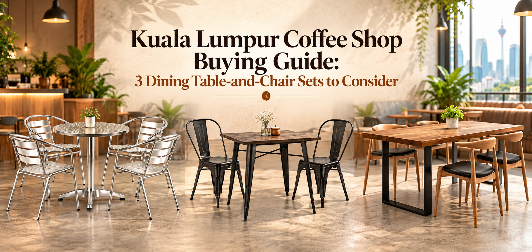 Kuala Lumpur Coffee Shop Buying Guide: 3 Dining Table-and-Chair Sets to Consider