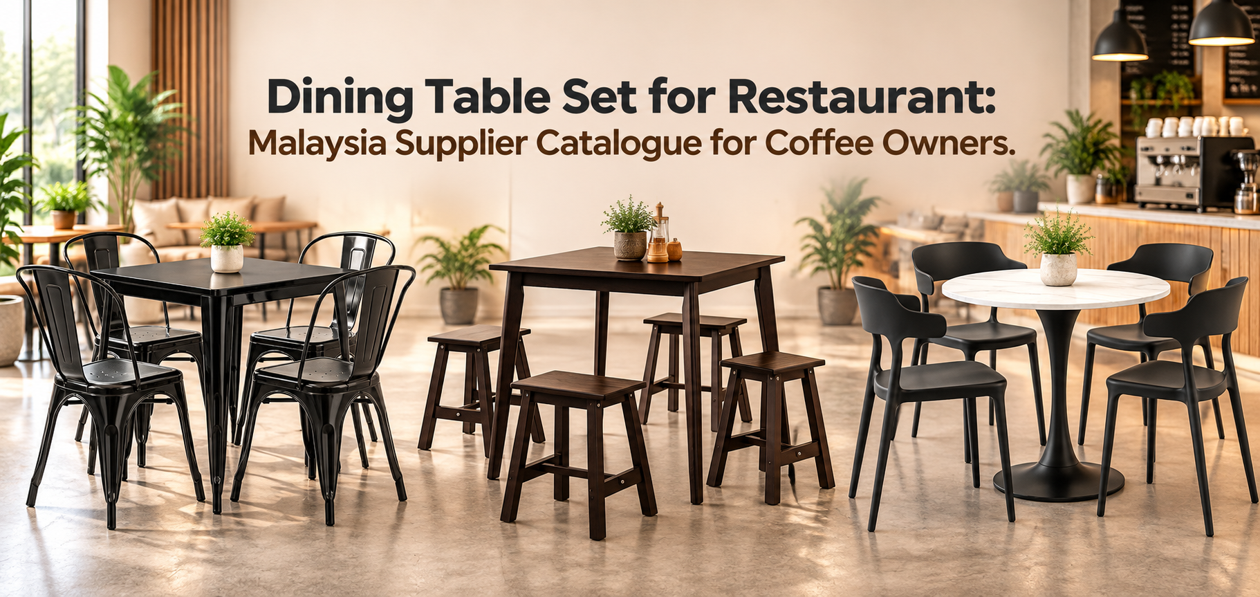 Dining Table Set for Restaurant: Malaysian Coffee Shop Supplier Guide