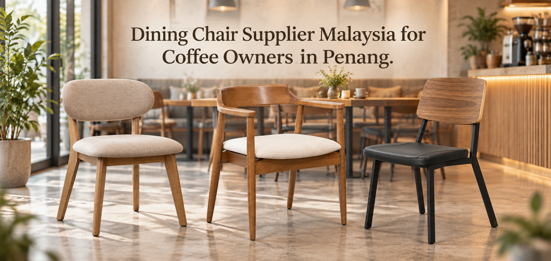 Dining Chair Supplier Malaysia for Coffee Owners in Penang