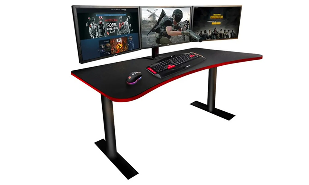 Modern Style Round Edge Curve Shaped Ryder Gaming Table (140 cm x 70 cm)