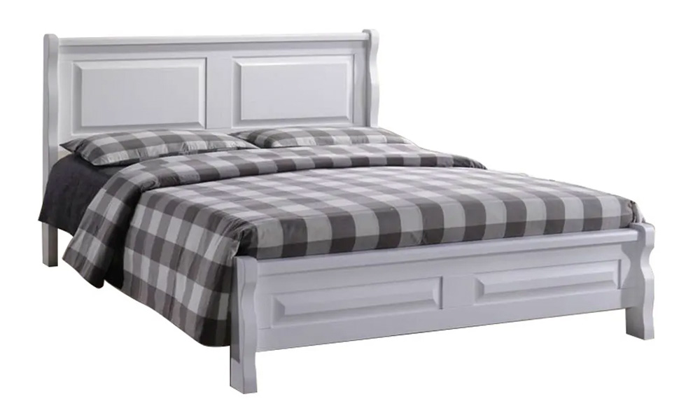 Full Solid Wood Bedframe in White Color