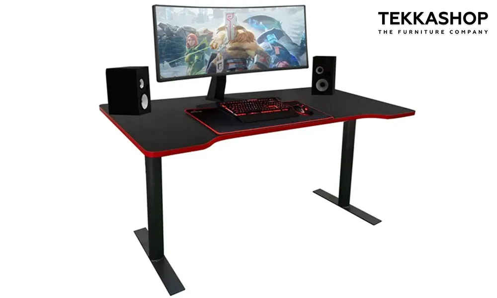 Tomaz Armor Gaming Table 140cm (Black), Furniture & Home Living