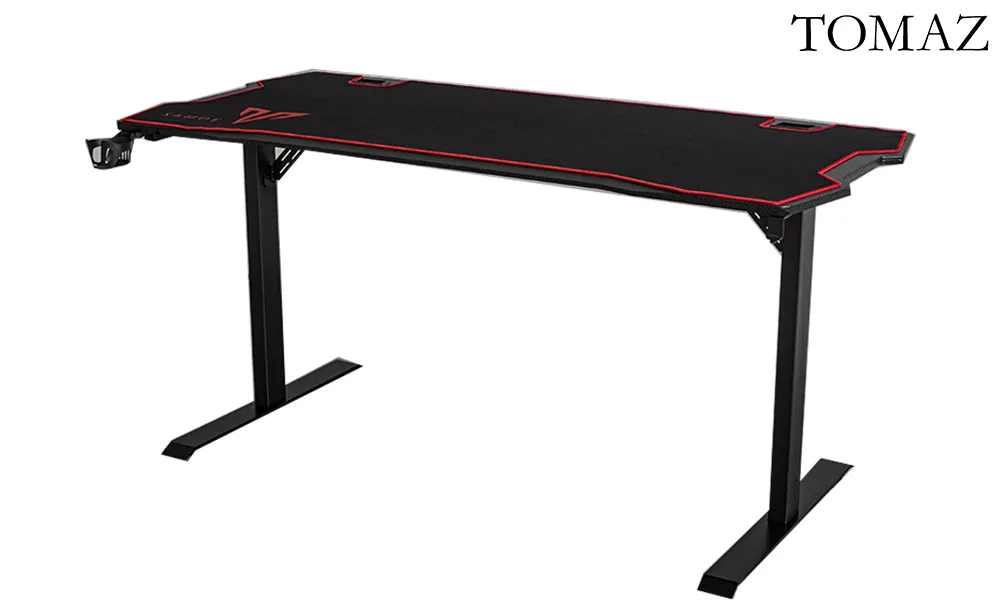 Tomaz Armor Gaming Table 140cm (Black), Furniture & Home Living