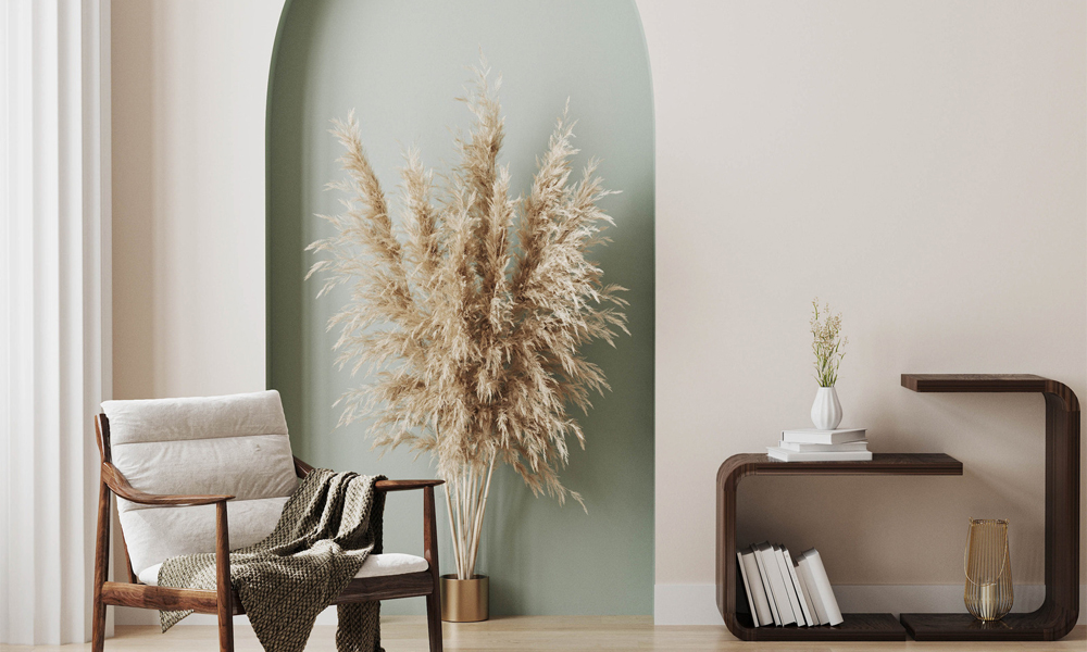 Neutral colours minimalist living room