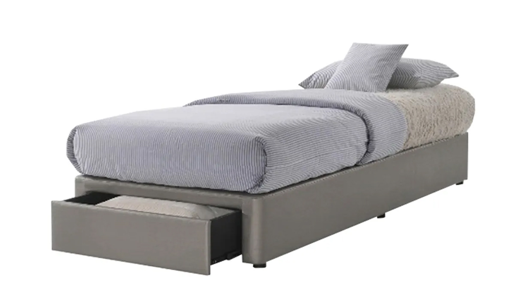 No headboard bedframe with hidden storage