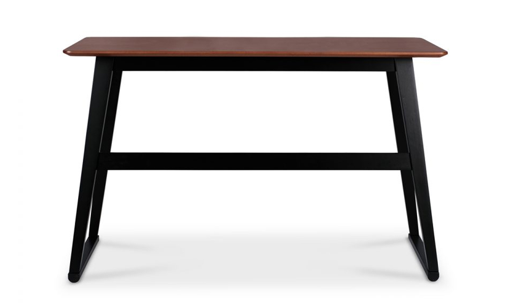 Dark brown industrial style study table/ desk