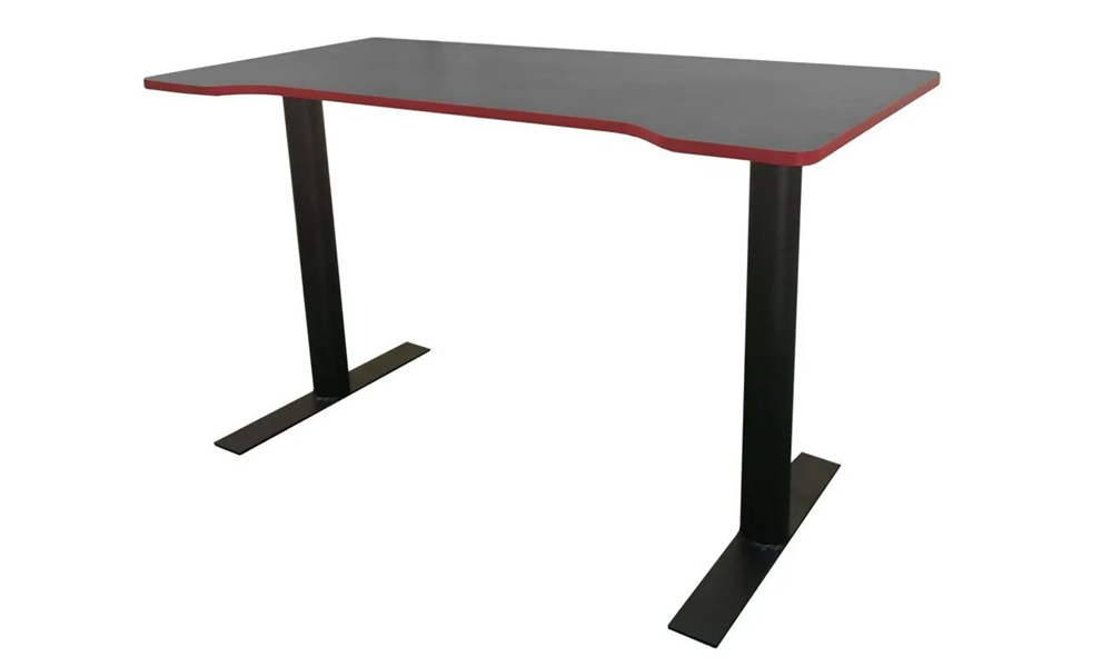 Black and red ergonomic gaming table and study table