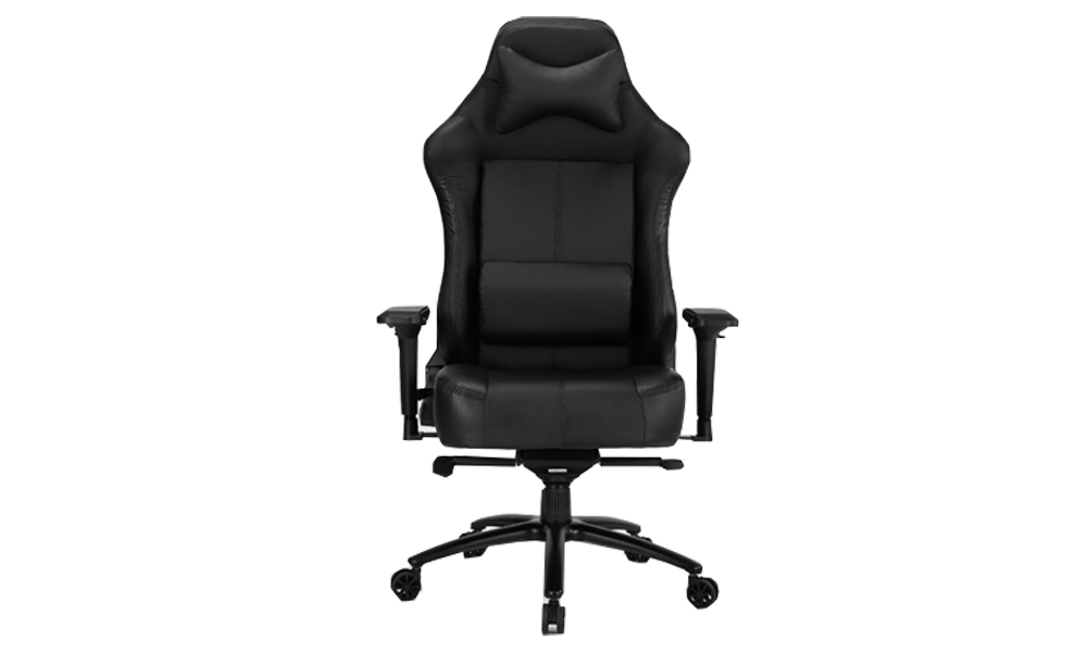 Black leather Evis gaming chair