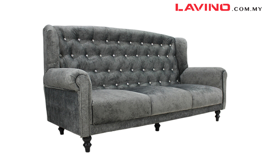 Lavino high backrest modern chesterfield sofa 