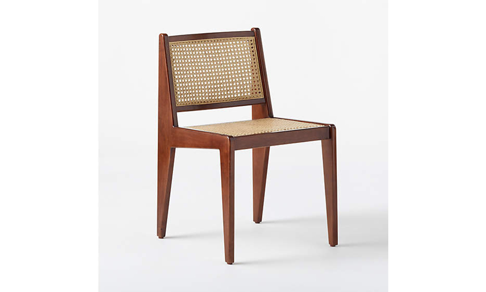 The Teak Line cane rattan classic brown dining chair