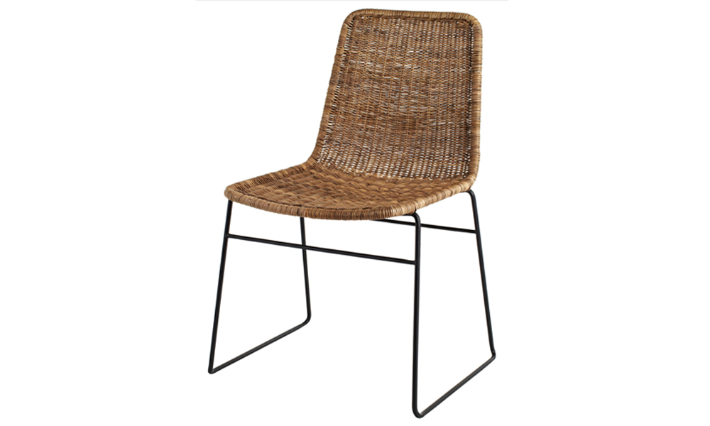 ScadeConcepts rattan dark brown dining chair