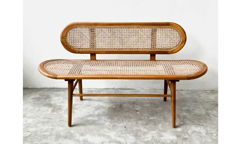 Booming Plus rattan bench 3-seater 