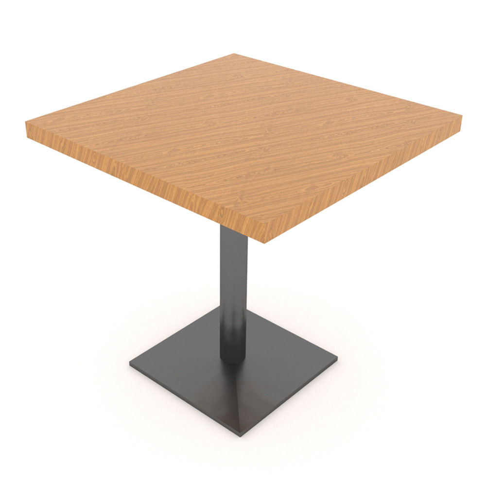 Restaurant Furniture Square Table with Metal Leg